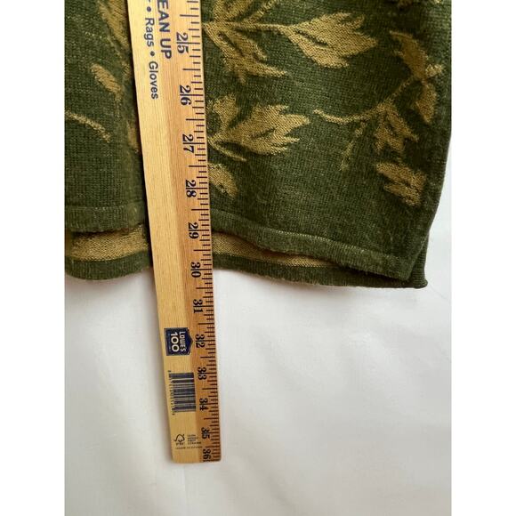 Vintage Easy Spirit Women's Size 2 Green Wool Blend Long Sleeve Cardigan Sweater - Picture 4 of 6